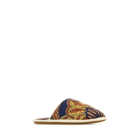 Valentino Garavani Men Printed Fabric Ta Chambre Slippers